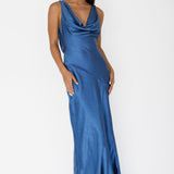Cassiopeia Open Back Maxi Dress Navy