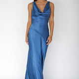 Cassiopeia Open Back Maxi Dress Navy