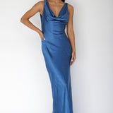 Cassiopeia Open Back Maxi Dress Navy