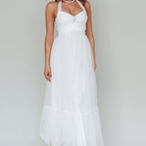 Alegria Tulle Maxi Dress White