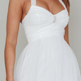 Alegria Tulle Maxi Dress White