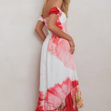 Sunday Mornings Ruched Bust Maxi Dress Floral Blush