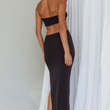 Bridget Cut-Out Midi Dress Black