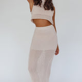 Bayside Sleeveless Crochet Top Oat