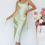 Amielle Open Back Midi Dress Mint