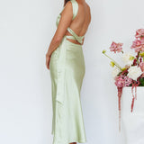 Amielle Open Back Midi Dress Mint