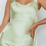Amielle Open Back Midi Dress Mint