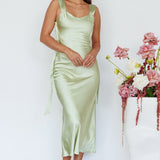 Amielle Open Back Midi Dress Mint