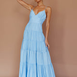 Main Attraction Cami Strap Maxi Dress Blue