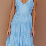 Main Attraction Cami Strap Maxi Dress Blue