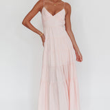 Main Attraction Cami Strap Maxi Dress Blush