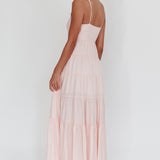 Main Attraction Cami Strap Maxi Dress Blush