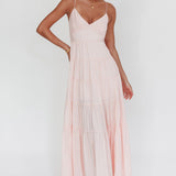 Main Attraction Cami Strap Maxi Dress Blush