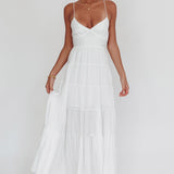 Main Attraction Cami Strap Maxi Dress White