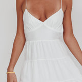 Main Attraction Cami Strap Maxi Dress White