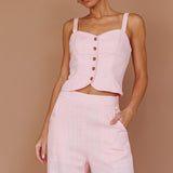 Play It Cool Wide Leg Pants Pink