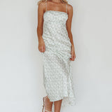 Lane Cove Cami Strap Maxi Dress Print Matcha