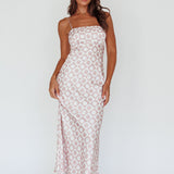 Lane Cove Cami Strap Maxi Dress Print Mocha