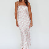 Lane Cove Cami Strap Maxi Dress Print Mocha