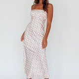 Lane Cove Cami Strap Maxi Dress Print Mocha