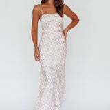 Lane Cove Cami Strap Maxi Dress Print Mocha