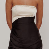 Kamillia Strapless Split Maxi Dress Black