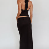 Lorely Mesh Maxi Skirt Black