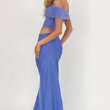 Lorely Off-Shoulder Midi Dress Ocean