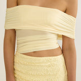 Lorely Off-Shoulder Lace Maxi Dress Butter