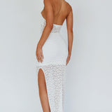 Tokyo Dreams Lace Halter Maxi Dress White
