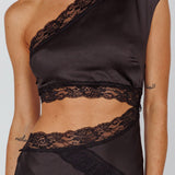 Mahli One-Shoulder Maxi Dress Black