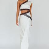 Mahli One-Shoulder Maxi Dress Champagne