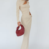 Rossana Knit Maxi Skirt Butter