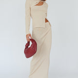 Rossana Knit Maxi Skirt Butter