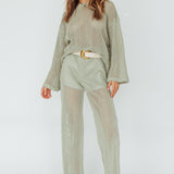 Mahina Long Net Pants Sage