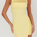 Zenya Split Ruched Maxi Dress Butter