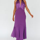 Vision Halterneck Midi Dress Violet