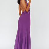 Vision Halterneck Midi Dress Violet