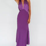 Vision Halterneck Midi Dress Violet