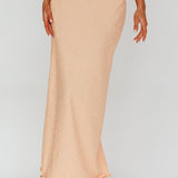Roman Midi Skirt Textured Melon