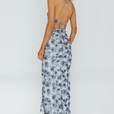 Alivia Tied Back Maxi Dress Floral Black