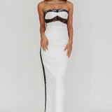 Tenika Strapless Bodycon Maxi Dress White