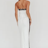 Tenika Strapless Bodycon Maxi Dress White