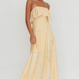Cressida Line Ruffle Maxi Dress Mango