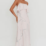 Cressida Line Ruffle Maxi Dress Pink