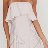 Cressida Line Ruffle Maxi Dress Pink