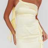 Carmel One-Shoulder Split Maxi Dress Butter