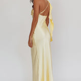Carmel One-Shoulder Sash Maxi Dress Butter