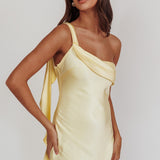 Carmel One-Shoulder Sash Maxi Dress Butter