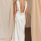 Starry Nights Cowl Back Maxi Dress Champagne